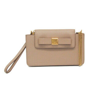 PRADA Cream Saffiano Shoulder Bag